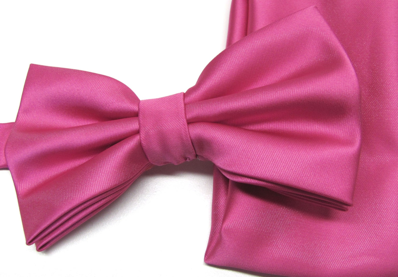 Mens Bowtie. Fuchsia Ties. Raspberry Bowtie With Matching Etsy