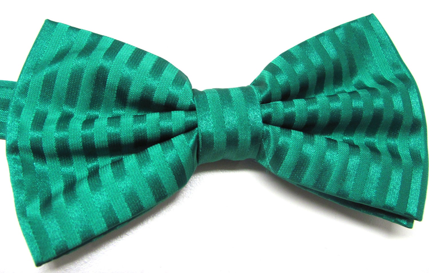 Mens Bowties. Kelly Green Stripes Bow Tie. Emerald Green - Etsy