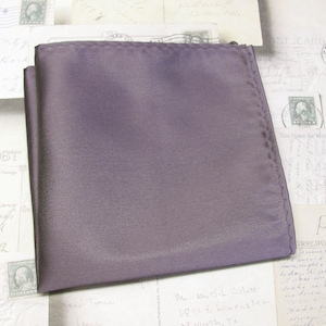 Mauve Dusty Light Portobello Purple Pocket Hanky Handkerchief