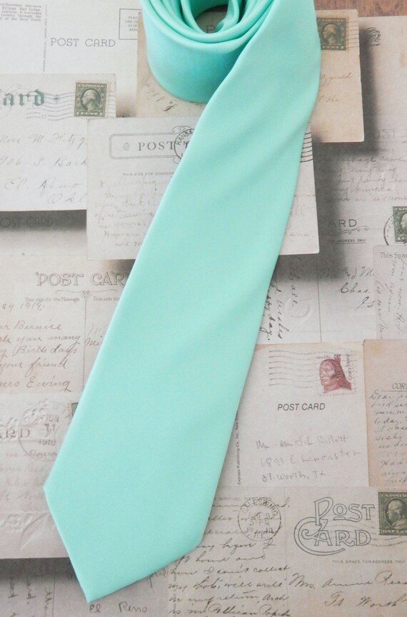 pastel mint tie