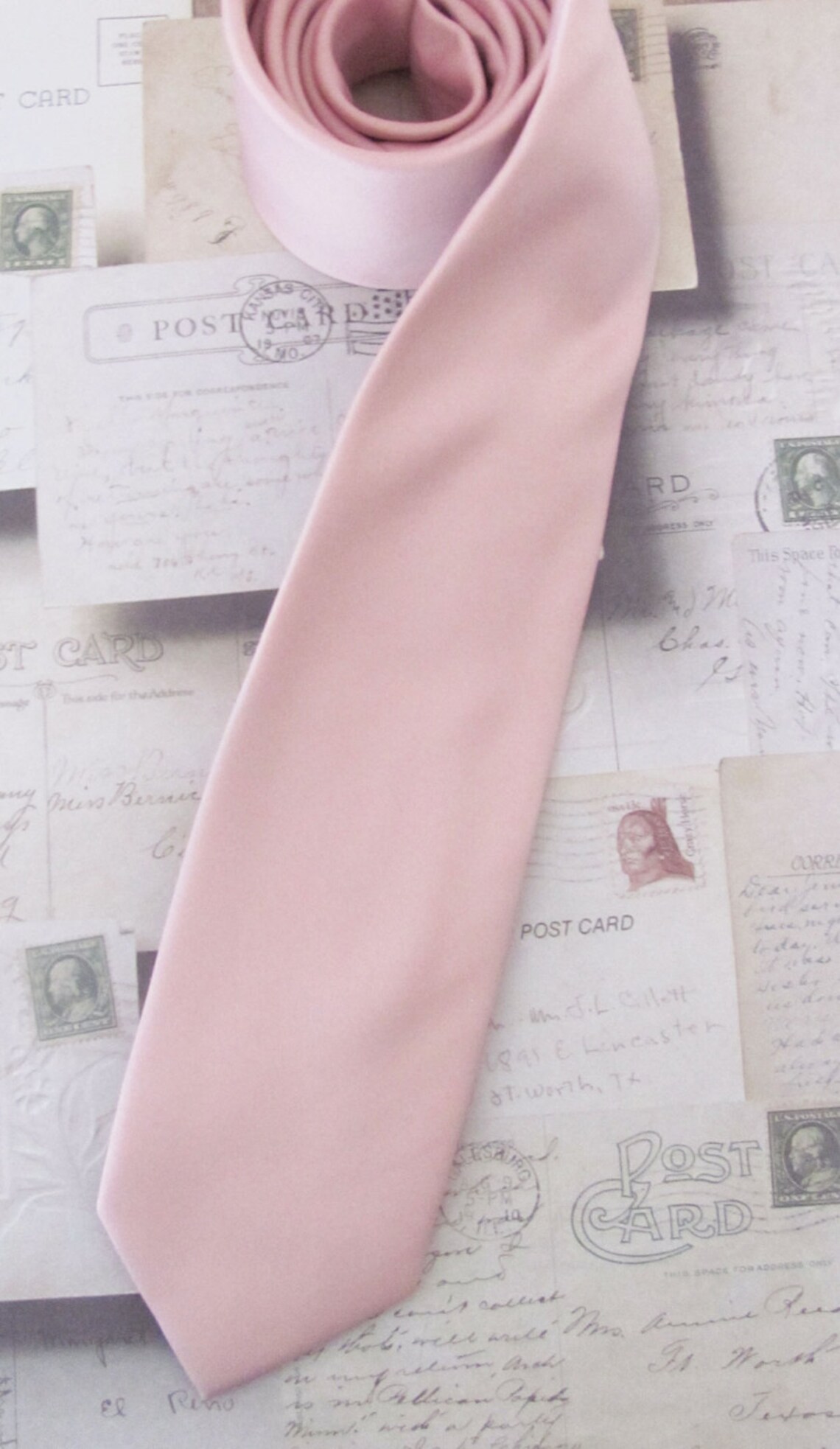 Dusty Pink Mens Ties With Matching