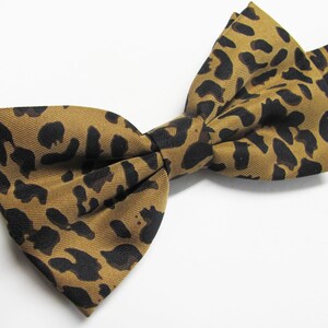 Mens Bow Tie Animal Leopard Print Bruin Zwart Zebra Bowties