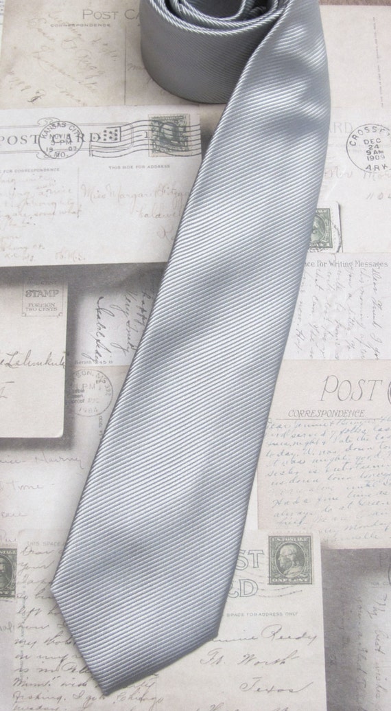 Corbatas delgada de rayas grises - Etsy México