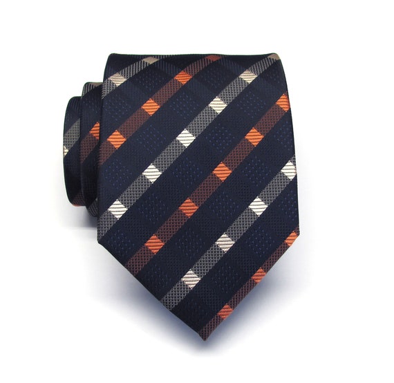 Orange Madison Plaid Pocket Square Orange Madison Plaid Pocket Square