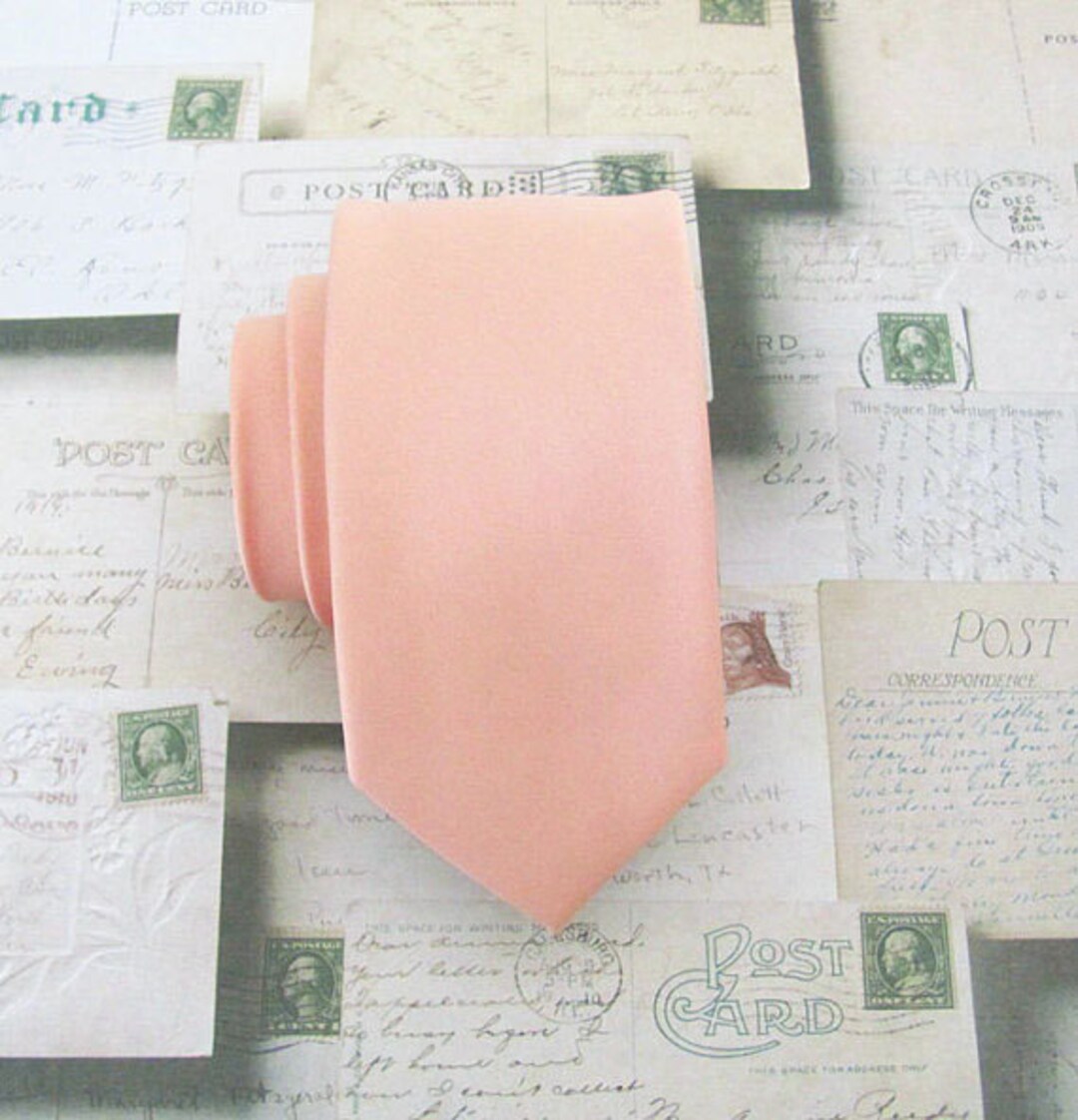 mens peach tie