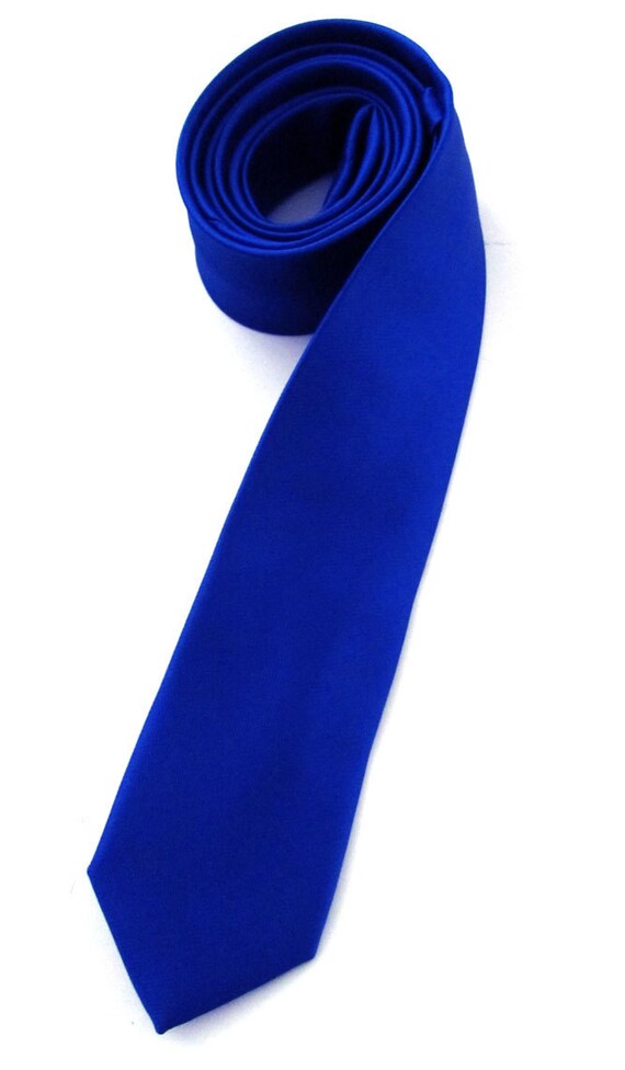 royal blue skinny tie