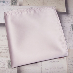 Pocket Square Solid Pearl Blush Pink Hanky Handkerchief