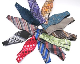 Sale Assorted Self Tie Bow Tie and Pocket. Square Sets