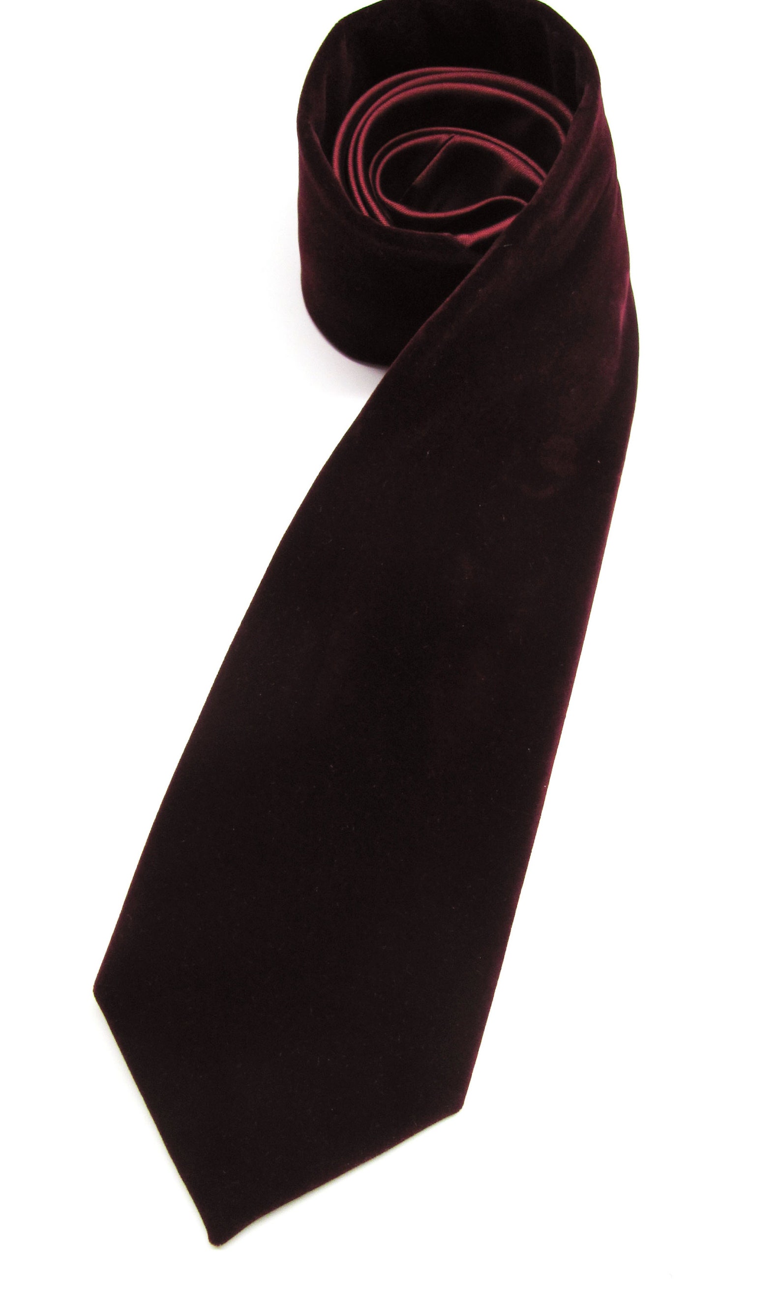 Velvet Mens Ties. Burgundy Dark Red Velvet Wedding Necktie Etsy