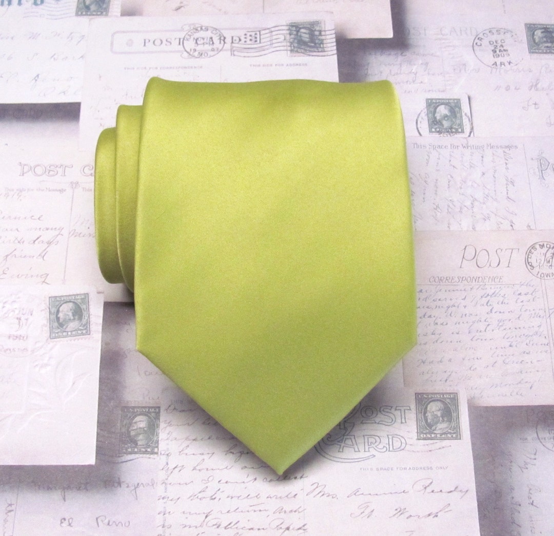 lime green mens tie
