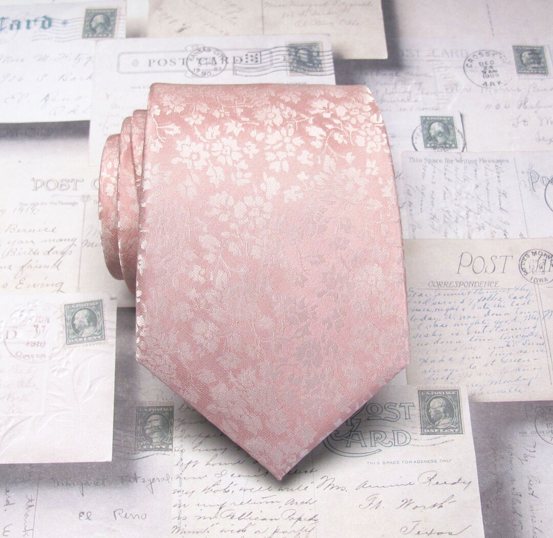 dusty pink mens ties