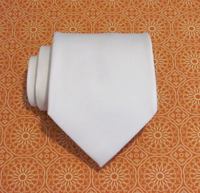 Mens Ties Ivory Cream Silk Necktie With Matching Pocket Square Etsy