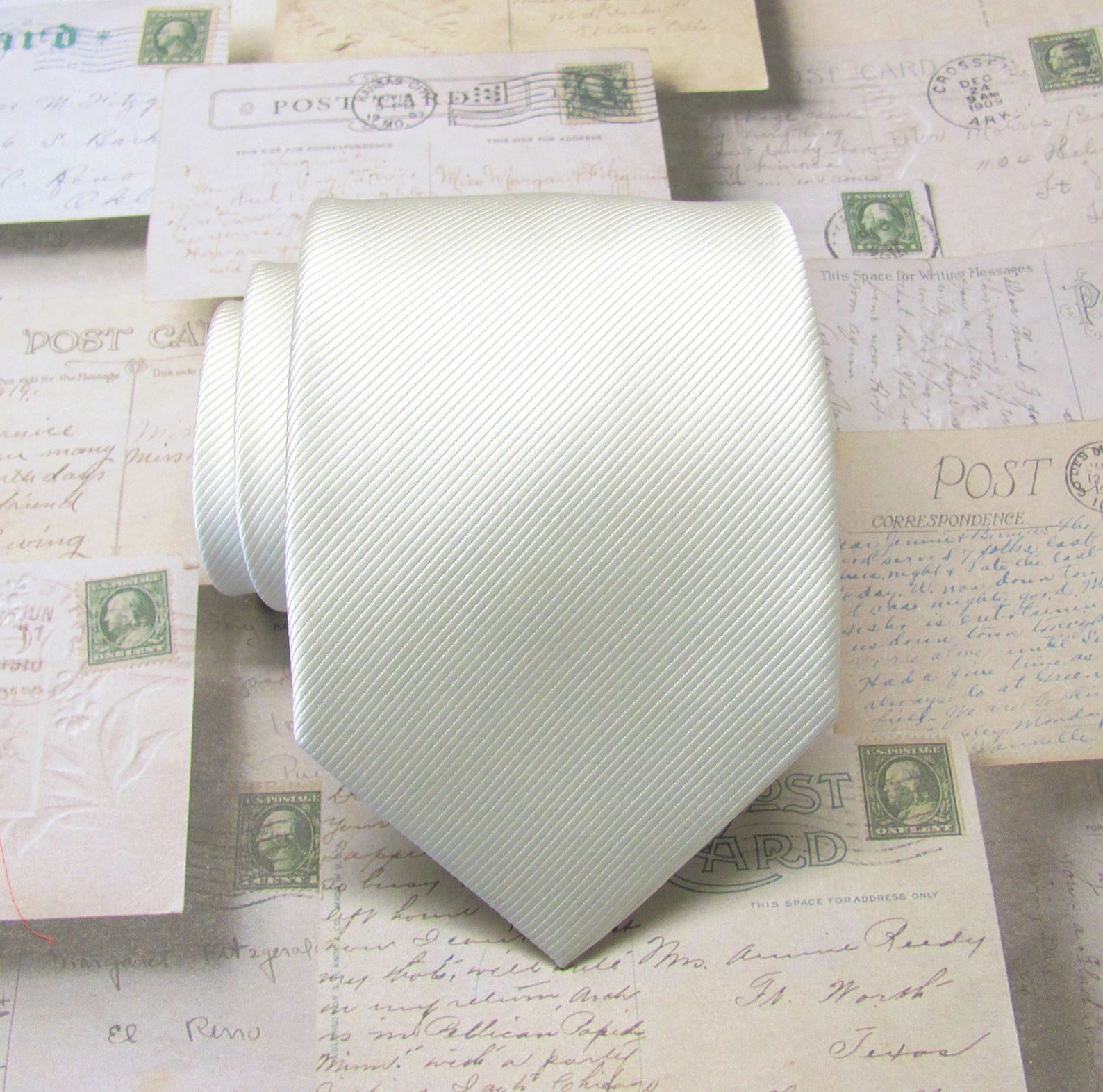 ivory ties and pocket squares