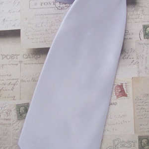 Necktie Pale Lavender Mens Tie With Matching Pocket Square Handkerchief Option image 2