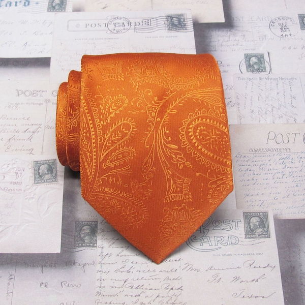 burnt orange tie next
