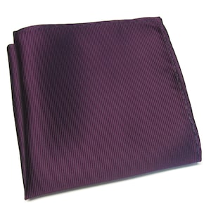 Pocket Square Purple Stripe Hanky Handkerchief