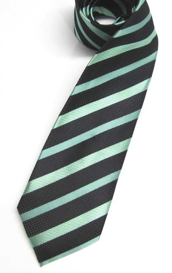 Corbata TigerTie verde helloliva verde de oro negro blanco rayas 
