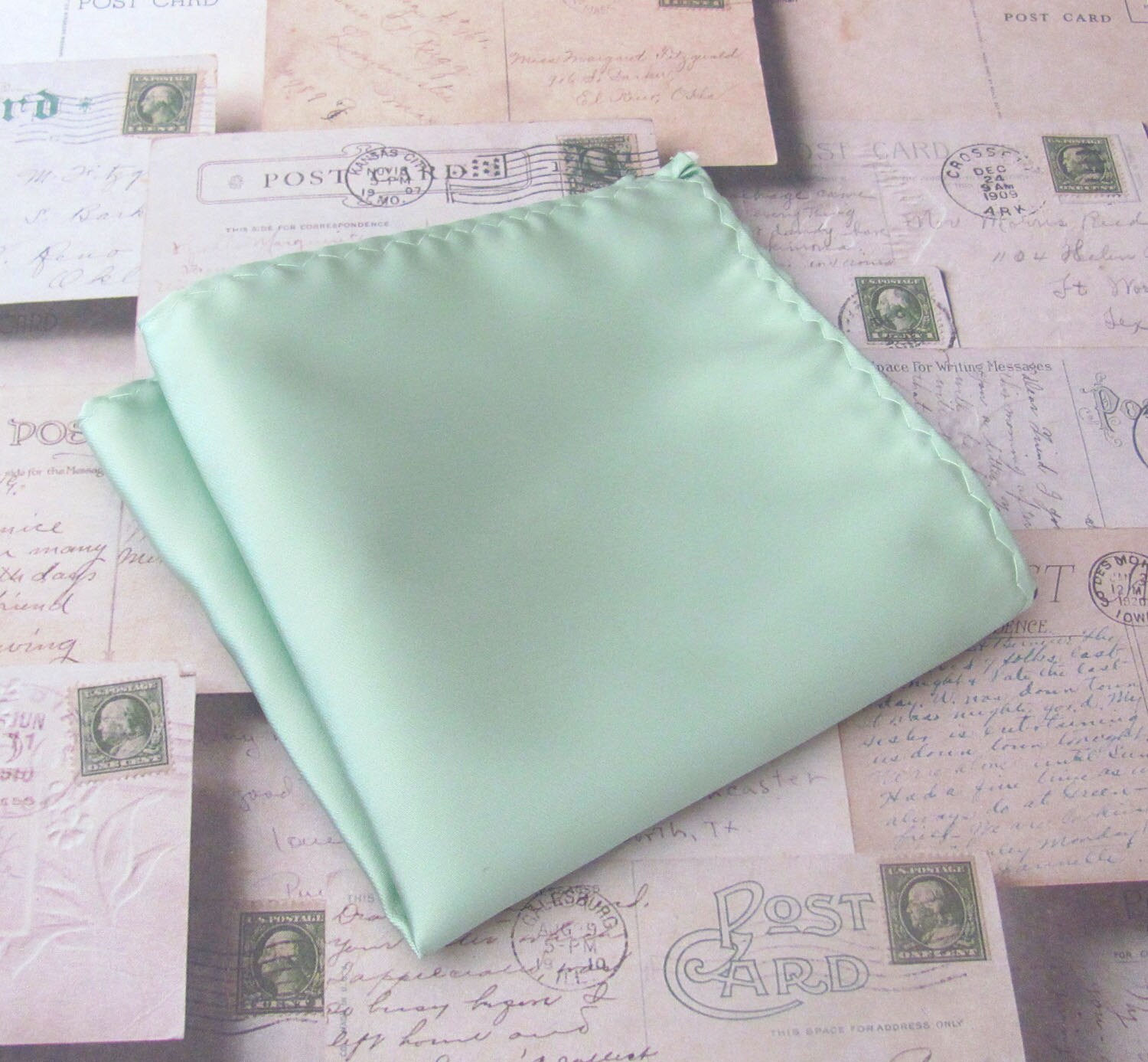 Pocket Square Dusty Mint Dusty Shale Green Pocket Square JCrew | Etsy