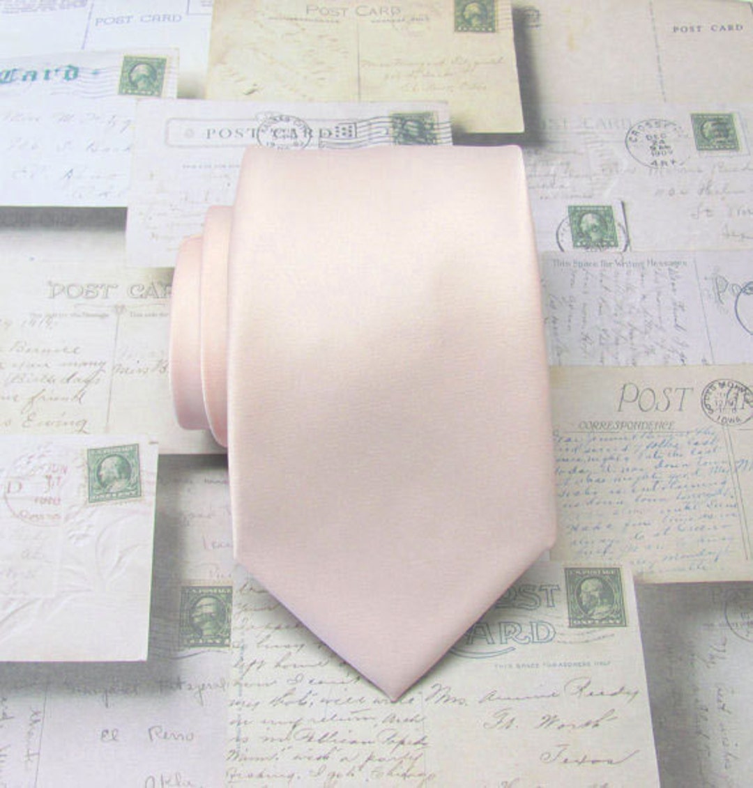 Petal Pink Blush Mens Tie David's Bridal Petal Inspired Pale Pink ...