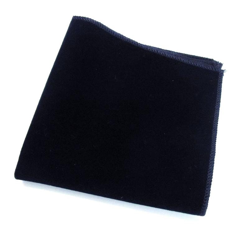 Velvet Mens Ties Navy Blue Velvet Wedding Necktie With Matching Pocket Square Option