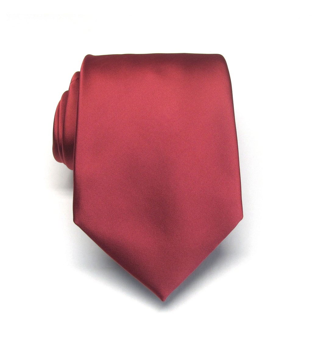 Corbata Dark Apple Red Corbata para hombre con opción de cuadrado de ...