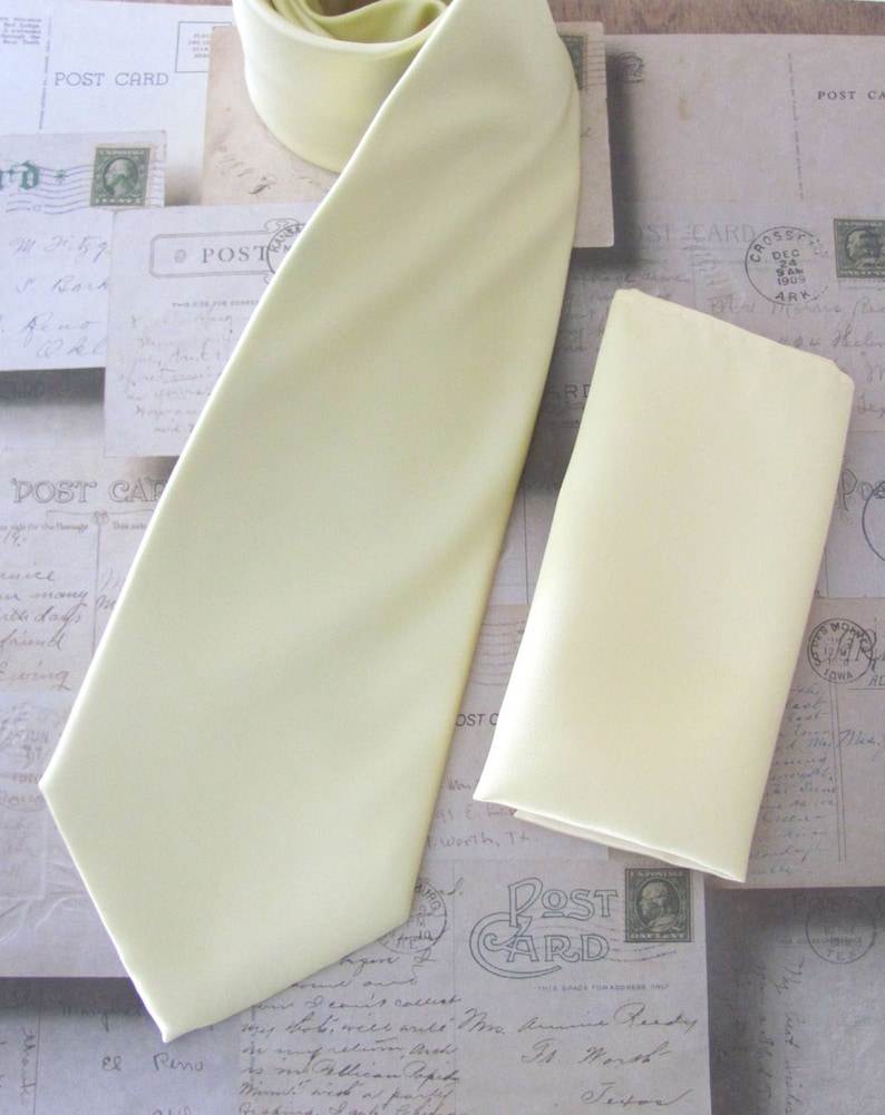 matching tie with yellow shirt