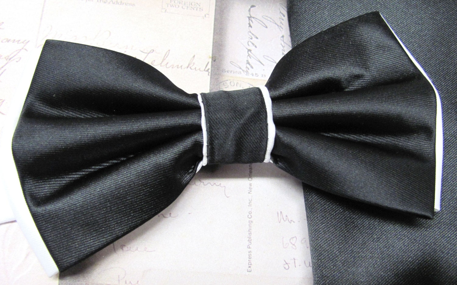 Mens Bow Ties. Black White Bow Tie. Wedding Bow Ties Black and - Etsy