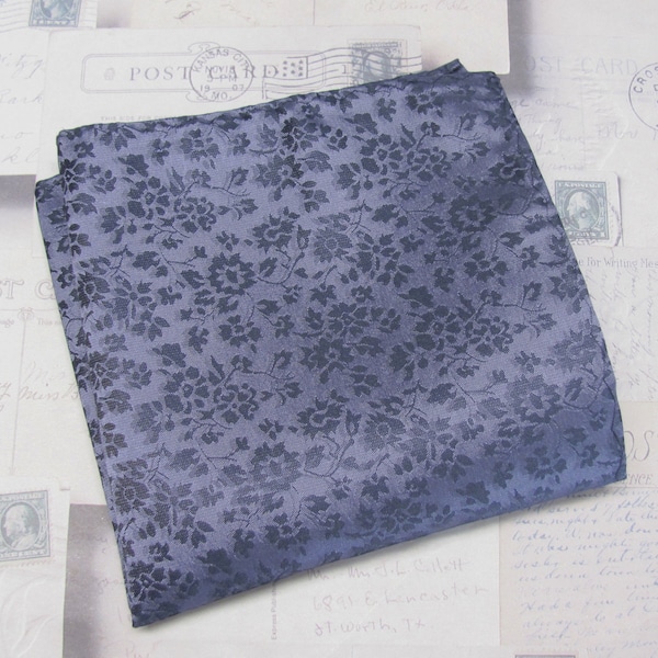 Pocket Square French Purple Floral Hanky Handkerchief