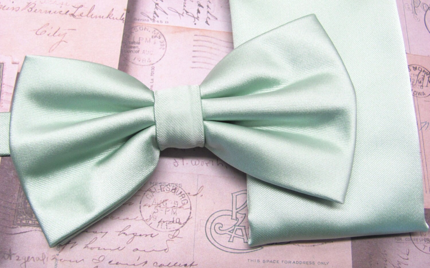 Mens Bowtie. Dusty Mint Ties. Jcrew Inspired Dusty Shale Green Etsy