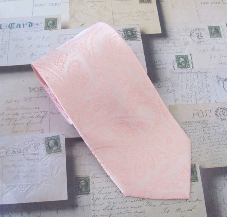 mens peach tie