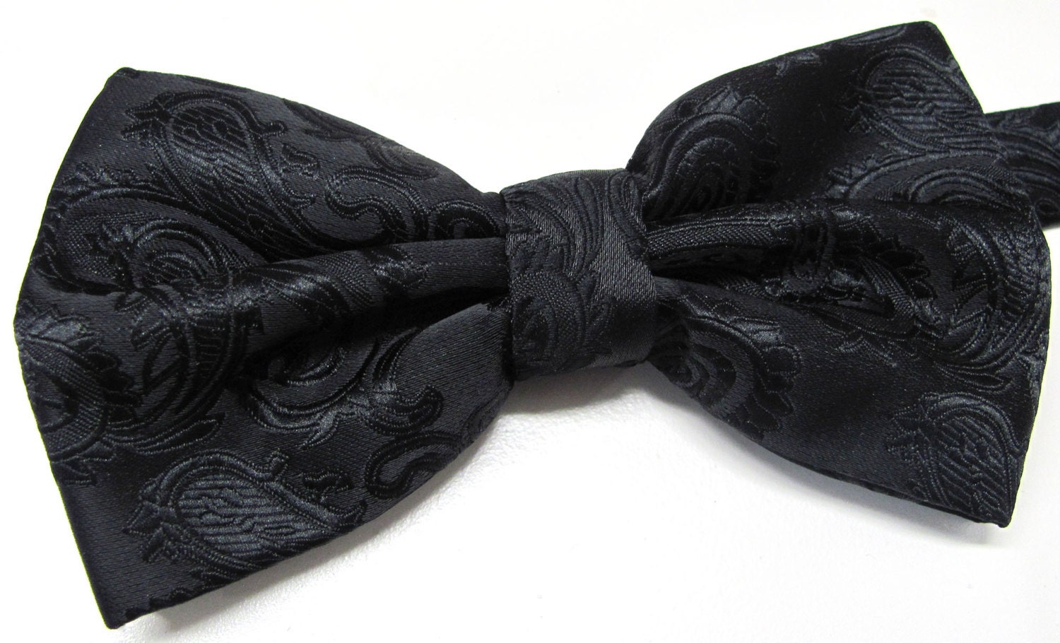 black paisley bow ties