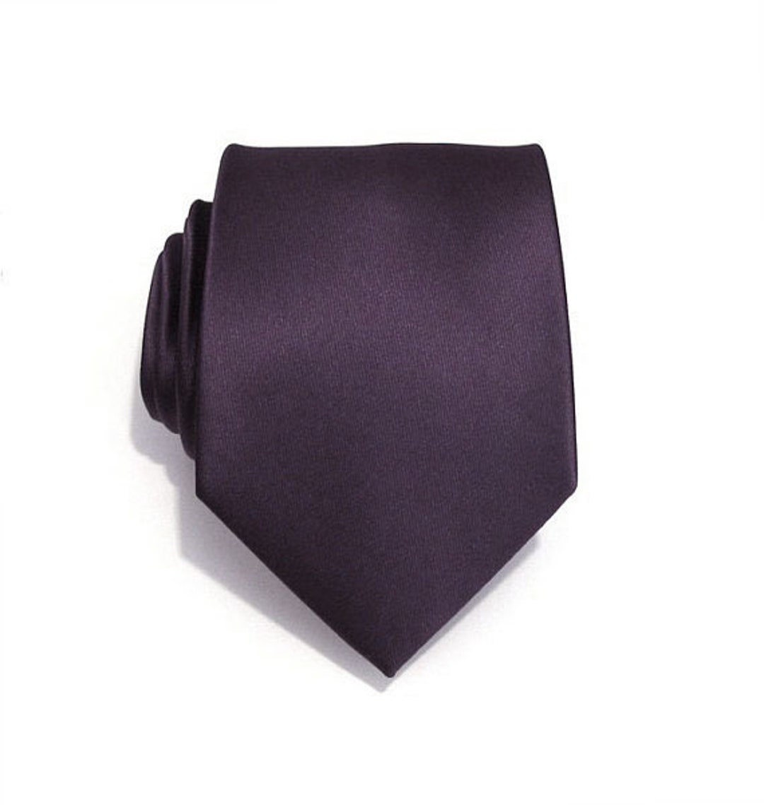 Mens Tie Grape Plum Purple Silk Necktie With Matching Pocket - Etsy