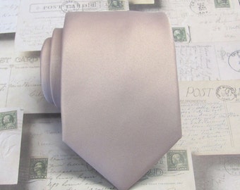 Rose Gold Mens Ties Quartz Rose Gold Dusty Pink Blush Neckties Pocket Square Handkerchief Option