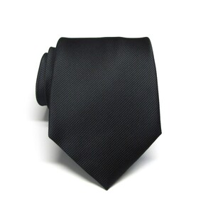 Mens Ties Black Tonal Stripes Neckties