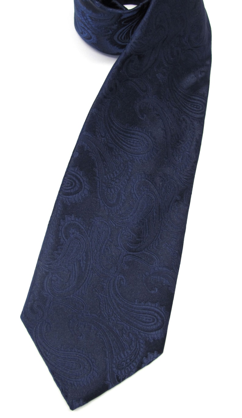 Mens Ties Navy Blue Paisley Mens Wedding Neckties. Groomsmen Etsy