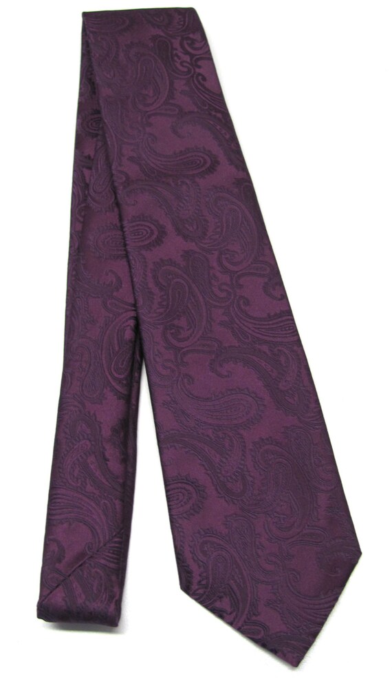 eggplant mens tie