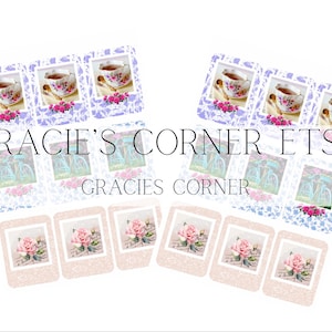 Instax Polaroid -  digital download - journals - scrapbooking- junk journals - ephemera - Cricut stickers - stickers ephemera