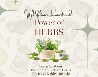 Wonderful POWER of HERBS eBook - Learn about Herbs, Guide to Herbs, Beginners Guide, Herbal Book, Herbal Gift, Herbal eBook, Herbal Remedies