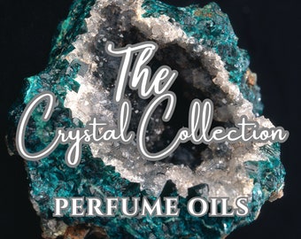 4 CRYSTAL Perfumes ... Crystal Collection ... 5ml / Gemstones gift / Crystal Gift / Boho Gift / Spiritual gift / yoga gift / crystals / gems