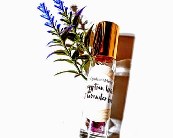 Egyptian Linen + Lavender Buds PERFUME OIL/ Lavender Perfume/ Linen Fragrance / Lavender Fragrance Oil / Fresh Floral Perfume / Summer