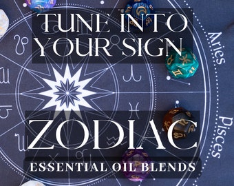 CHOOSE 3 ZODIAC Essential Oil Blends ... 1/3 oz Roll on / Zodiac Perfume Oil / Astrology Blend/ Zodiac Blend / Astrology Perfume