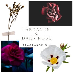 LABDANUM DARK ROSE - 10ml Fragrance Oil / Perfume Oil / Vegan Perfume / Exotic Fragrance / Emo Gift / Goth Gift / Witchy Gift /Witch Perfume