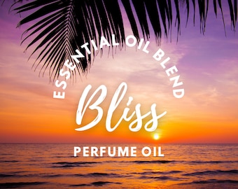 BLISS - Mezcla de aceites esenciales / Perfume floral / Perfume de aceite esencial / Hermoso perfume natural / Geranio / Jazmín / Rosa