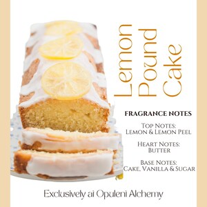 LEMON POUND CAKE - Perfume Oil / Lemon Fragrance Oil / Gourmand Perfume / Luxury Perfume / Delicious Bakery Scent,  Yummy Foodie Fragrance