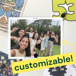 Cartes de vœux personnalisées | cartes plates mates de haute qualité | De belles cartes postales avec enveloppe | Beau cadeau d'enterrement de vie de jeune fille personnalisé