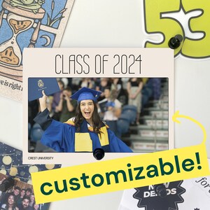 Cartes personnalisées de remise des diplômes | cartes plates mates de haute qualité | De belles cartes postales avec enveloppe | Beau cadeau personnalisé pour jeune diplômé