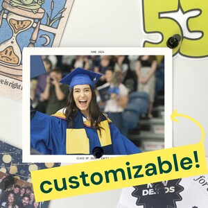 Cartes personnalisées de remise des diplômes | cartes plates mates de haute qualité | De belles cartes postales avec enveloppe | Beau cadeau personnalisé pour jeune diplômé