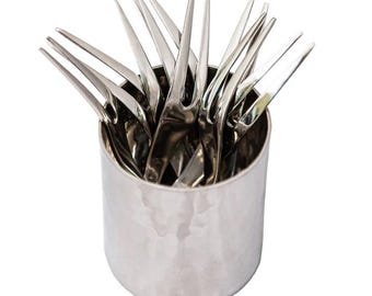 Stainless Steel Pick Set | Serving Forks | Appetizer Forks | Handmade Artisan Crafted Flatware