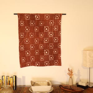 Mud Cloth Textile | Authentic African Tapestry | African Tribal Wall Hanging | Hand Stitch Fabric