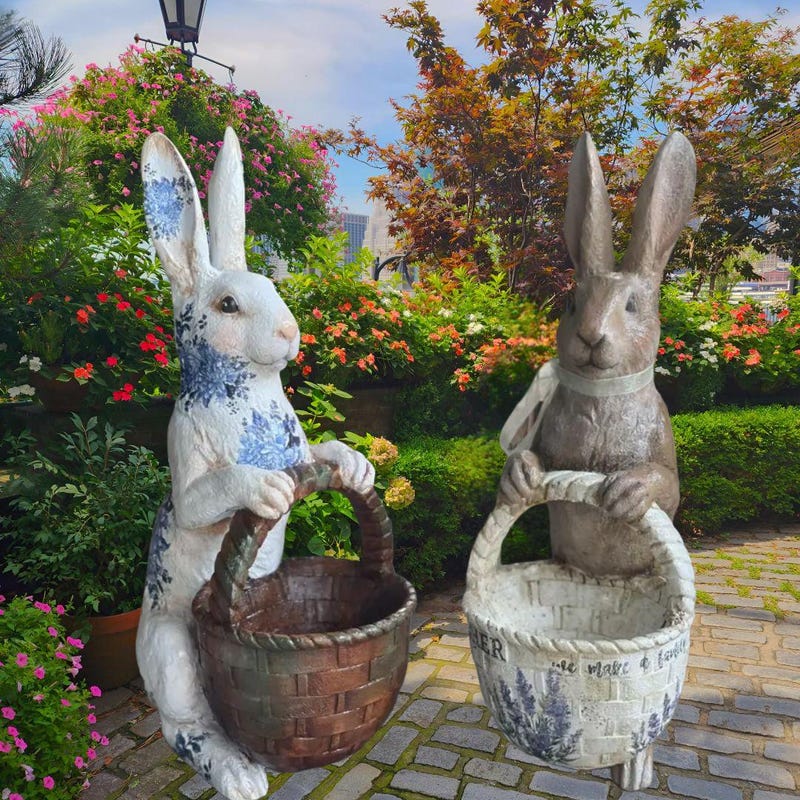 Rabbit Planter - Etsy